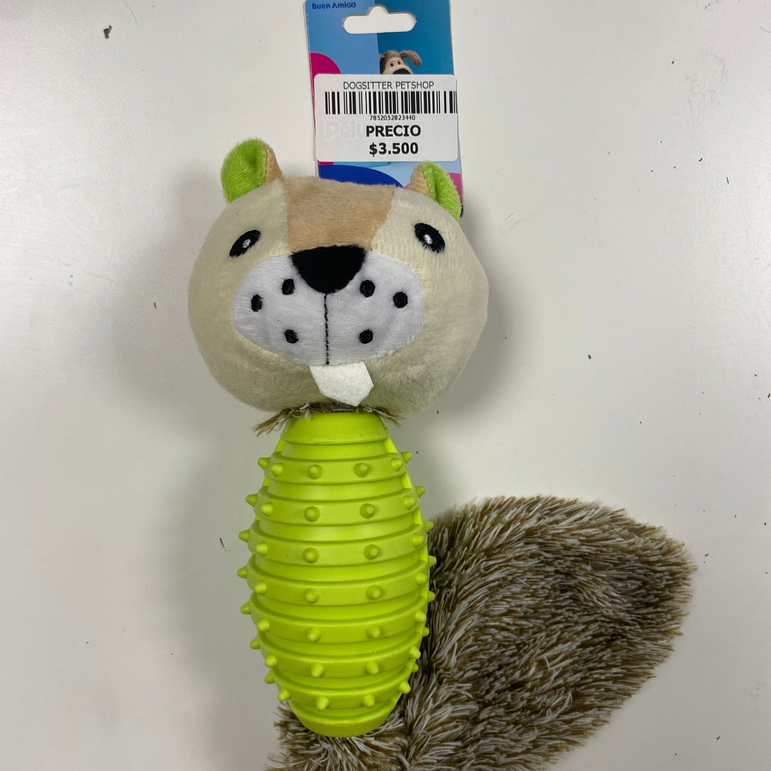 JUGUETE ARDILLA CON REFUERZO DE GOMA  1