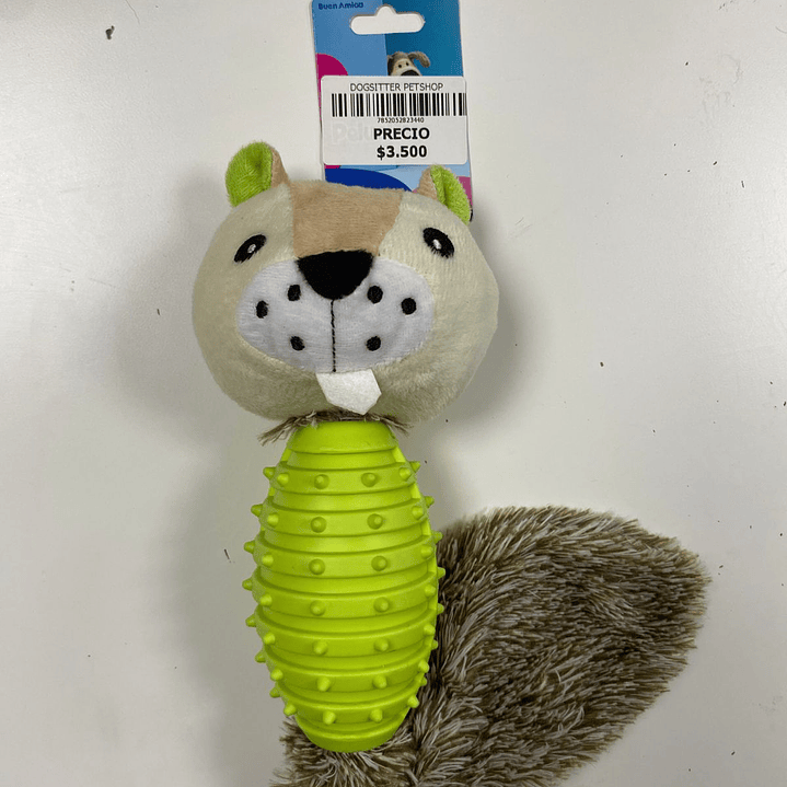 JUGUETE ARDILLA CON REFUERZO DE GOMA  1