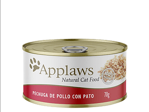 APPLAWS GATO PECHUGA DE POLLO-PATO CON CALDITO 70 GR