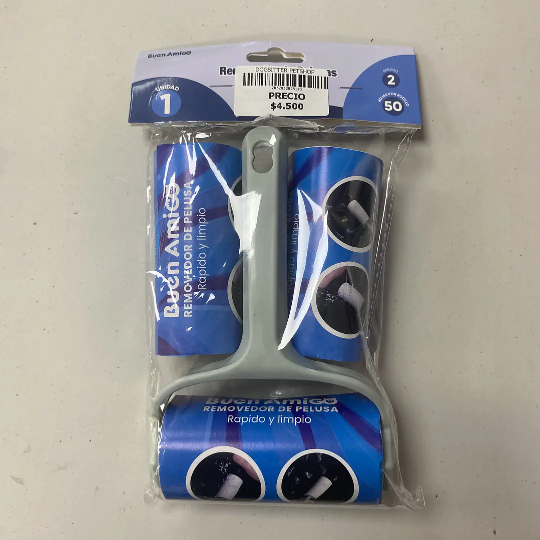 RODILLO REMOVEDOR DE PELO GRANDE + 2 RECARGAS. 1