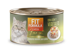 FIT FORMULA GOURMET LATA GATO VEGETALES 80 GR