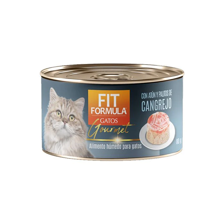 FIT FORMULA GOURMET LATA GATO CANGREJO 80GR 1