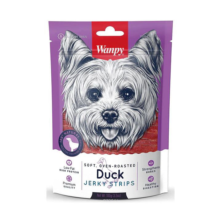 WANPY JERKY DOG DUCK 100G 1