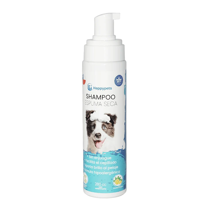 SHAMPOO ESPUMA SECA PERROS HAPPYPETS 1