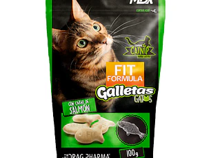FIT SNACK GALLETA GATO SALMON 100 GR