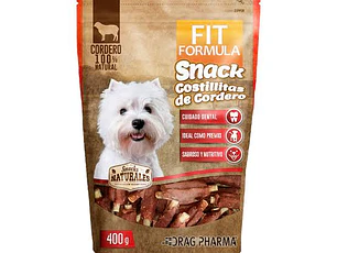 FIT SNACK PERRO COSTILLA CORDERO 400 GR