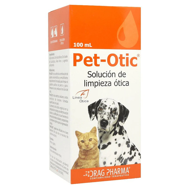 PET-OTIC Solución de limpieza ótica - 100ml  1