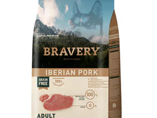 BRAVERY IBERIAN PORK ADULT LARGE/MEDIUM BREEDS 4 KG