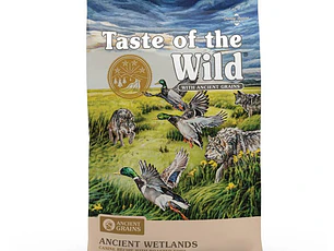 TASTE OF THE WILD ANCIENT GRAINS WETLANDS (PATO) 6.4 kg.