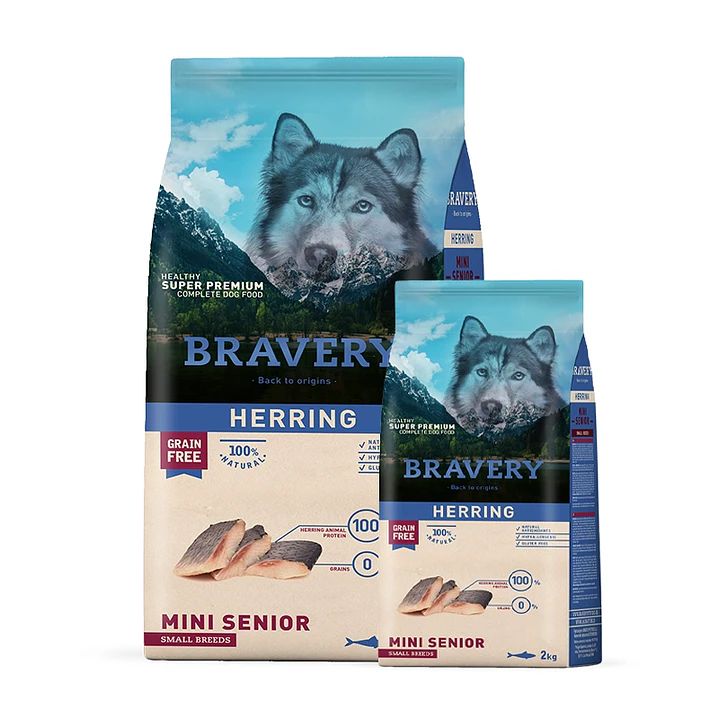 Bravery Herring Senior Small Breeds 2 kg. 1