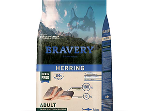 Bravery Herring Adulto Large/Medium Breeds 4 kg.