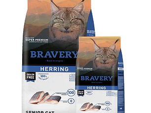 Bravery Herring Senior Gato 2 kg.