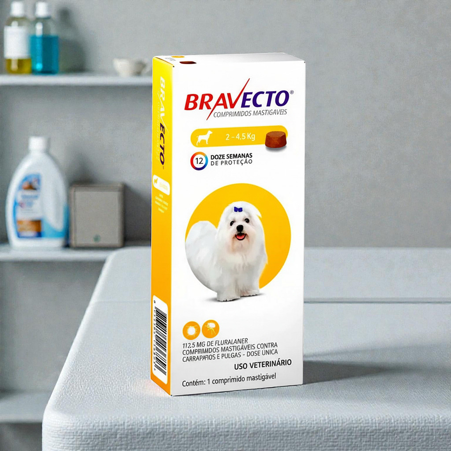 Bravecto 2-4.5 KG raza mini 1