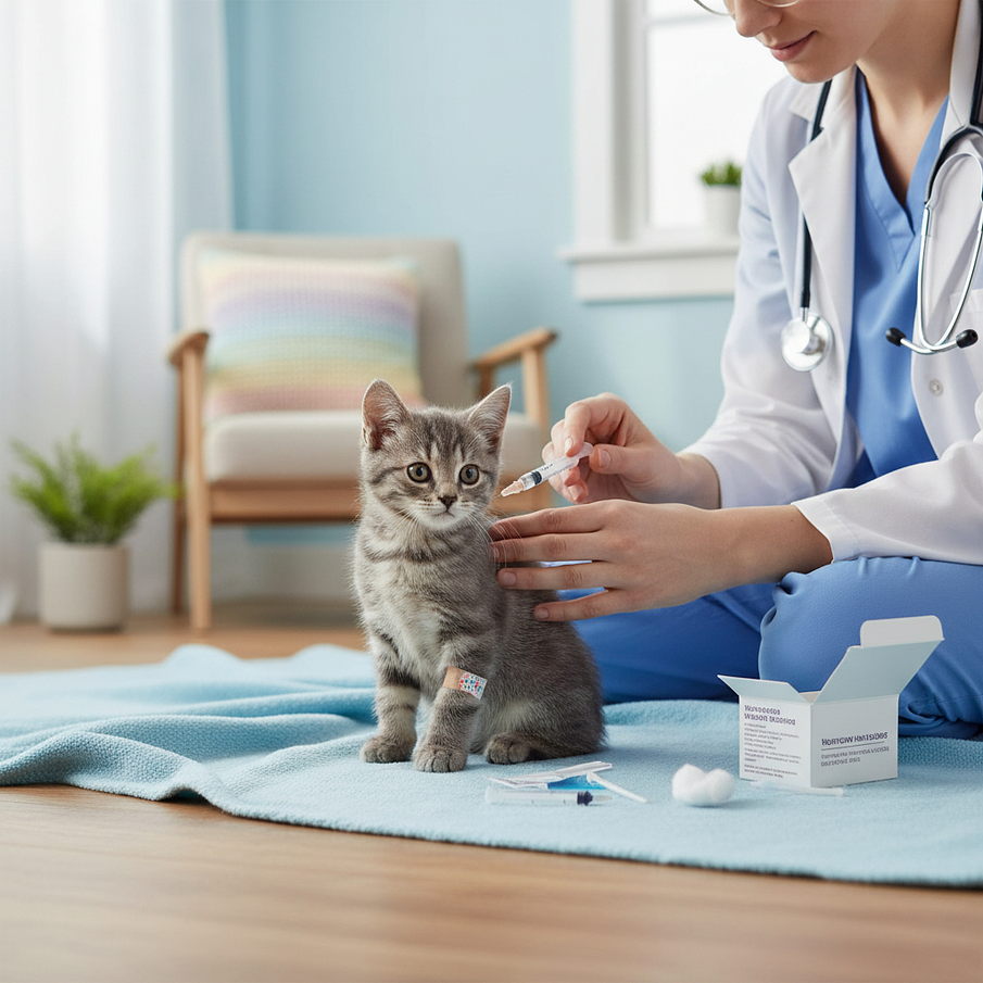 Vacunacion más desparasitación para Gatitos, a domicilio 7