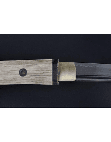 Tanto Shirasaya madera natural acero 1045