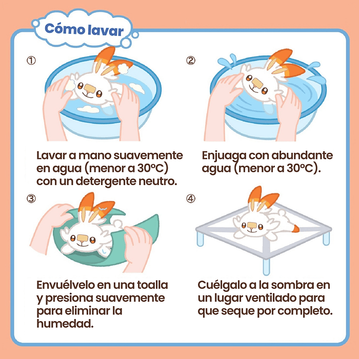 Peluche · Scorbunny · Lavable 6