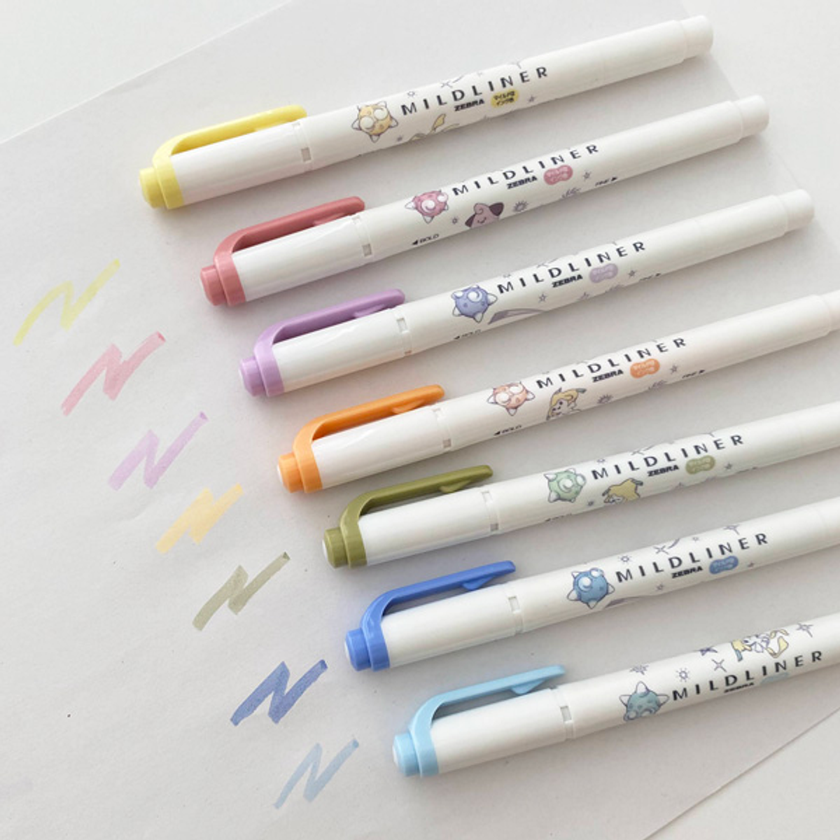 Pack Destacadores · Mildliner · Jirachi HOSHI Tsunagi Doki Doki