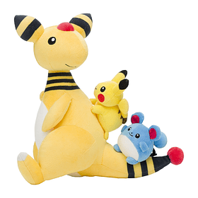 Peluche · Ampharos, Pikachu y Marill