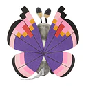 #666 Vivillon · Motivo Oriental - Vista del producto
