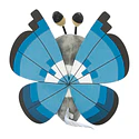 #666 Vivillon · Motivo Marino - Vista del producto
