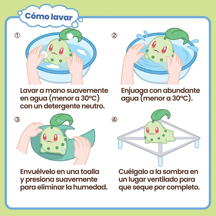 Peluche · Sprigatito · Lavable 8