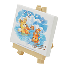 Mini Cuadro · Pawmi Nadando 3