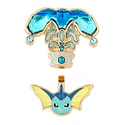 Aros Clip Vaporeon · Teratipo Agua - Vista del producto