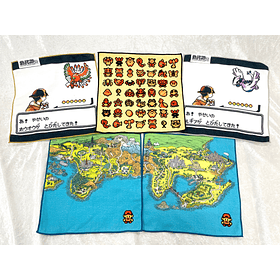 Toalla de mano · Mapa Región Kanto