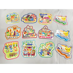 Set 4 Stickers · Kanto, Hoenn y Galar - Vista del producto