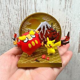 Wanomado · Figura Darumaka y Pikachu