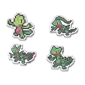 Pack 4 Pin · #0252 Treecko