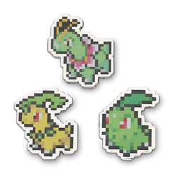 Pack 3 Pin · #0152 Chikorita