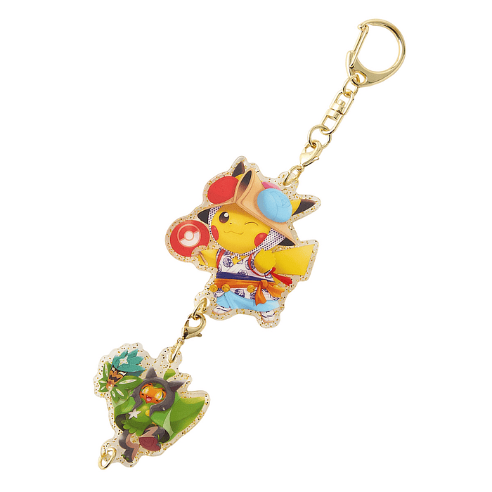 Llavero Doble · Ogerpon & Pikachu 2