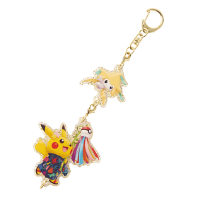 Llavero Doble · Jirachi & Pikachu