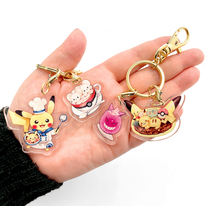 Llavero · Postres Gulpin, Goomy & Pikachu 2