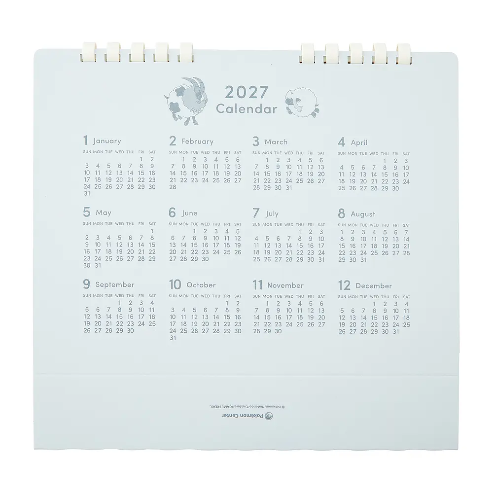 Calendario de Escritorio · 2026 - Vista del producto