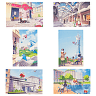 Set Postales & Poster · Ciudad Luminalia 3