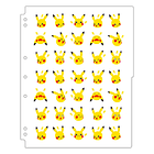 Hojas Archivador · Pikachu Impactrueno 1