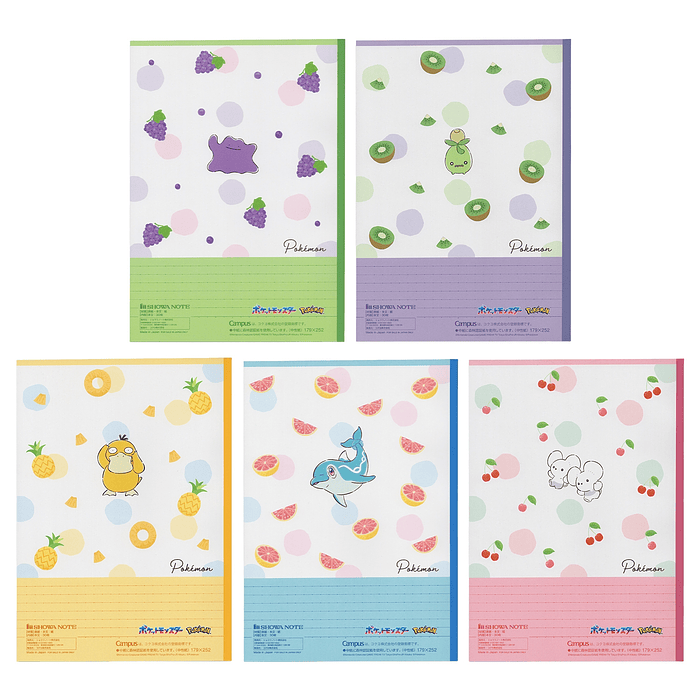 Pack 5 Cuadernos · Mix Fruits 4