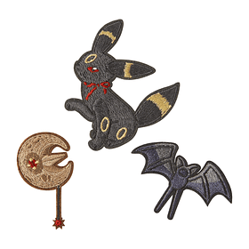 Set Stickers Bordados · Umbreon