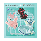 Set Stickers Bordados · Vaporeon 1