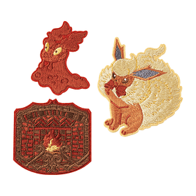 Set Stickers Bordados · Flareon