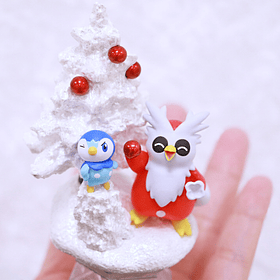 Diamond Dust · Figura Piplup & Delibird