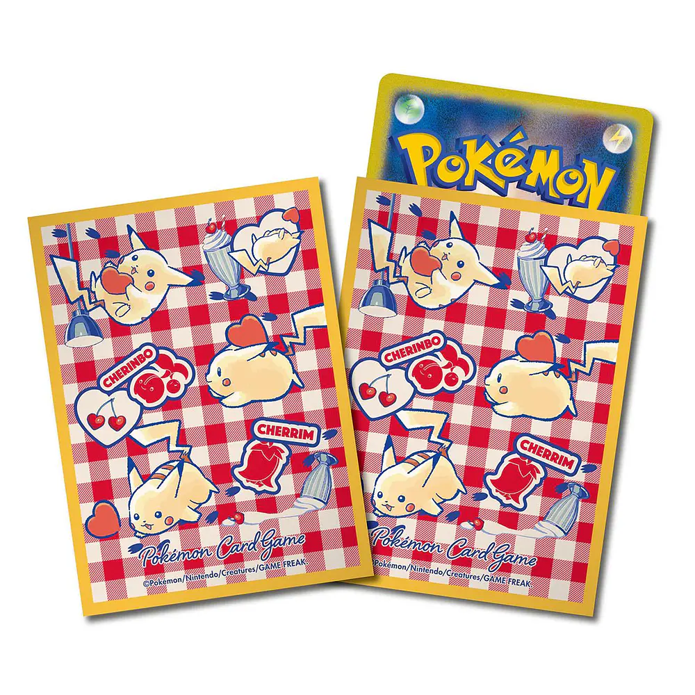 Protector Cartas · Pikachu & Hearts Orange - Imagen principal