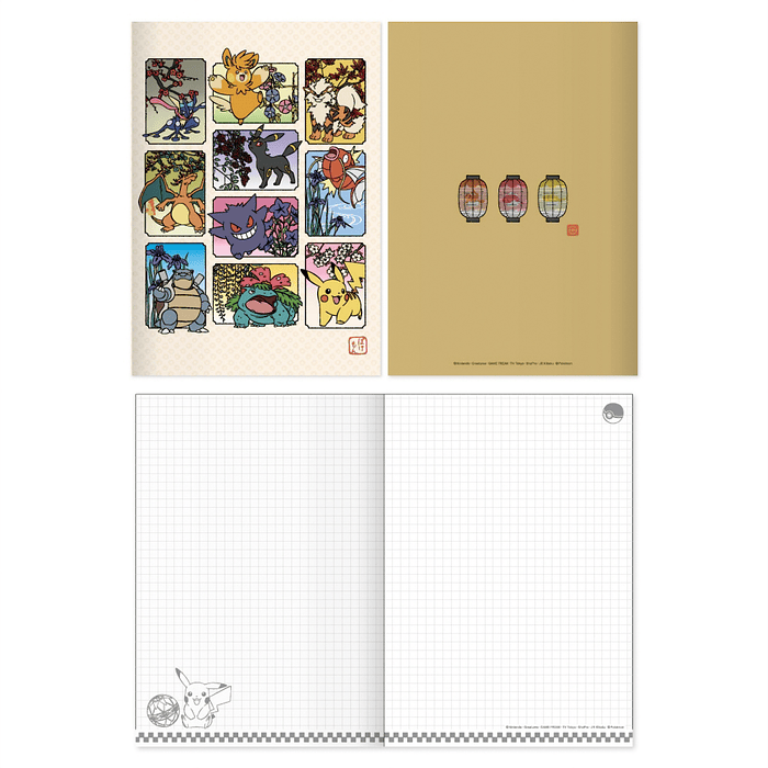 Cuaderno A5 · Pokémon Patrón Japonés 6
