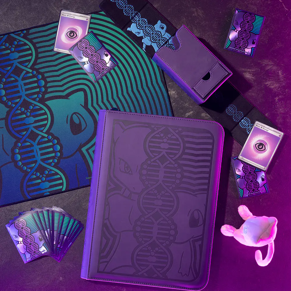 Archivador Cartas Premium · Mewtwo & Mew DNA - Vista del producto
