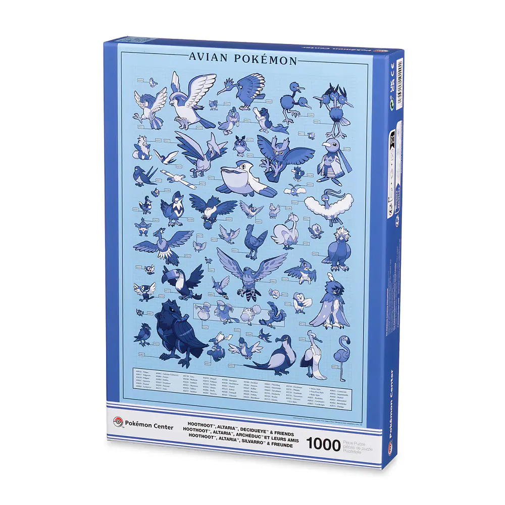 Puzzle 1000 pzs · Avian Pokémon - Vista del producto