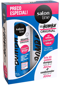 Kit de Shampoo + Acondicionador Crecimiento Salon Line S.O.S Bomba