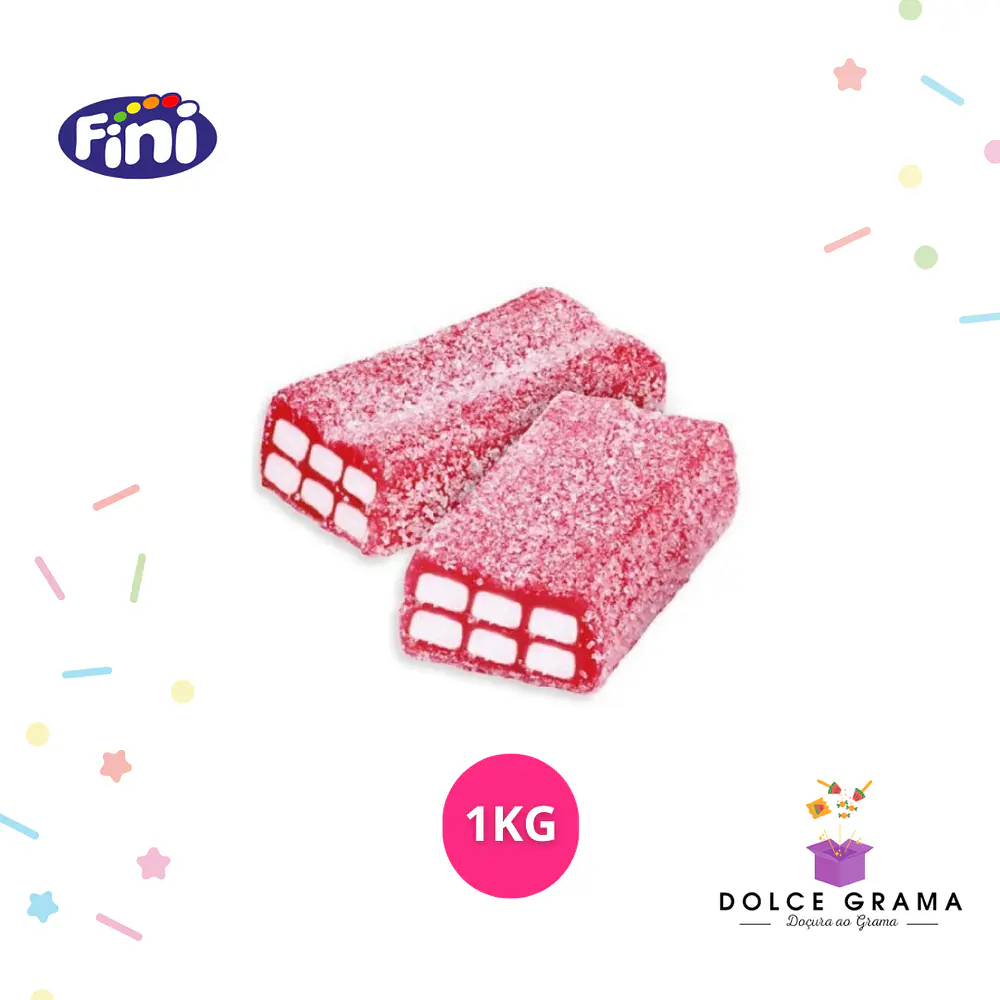 Tijolos Morango Ácidos Fini 1 Kg
