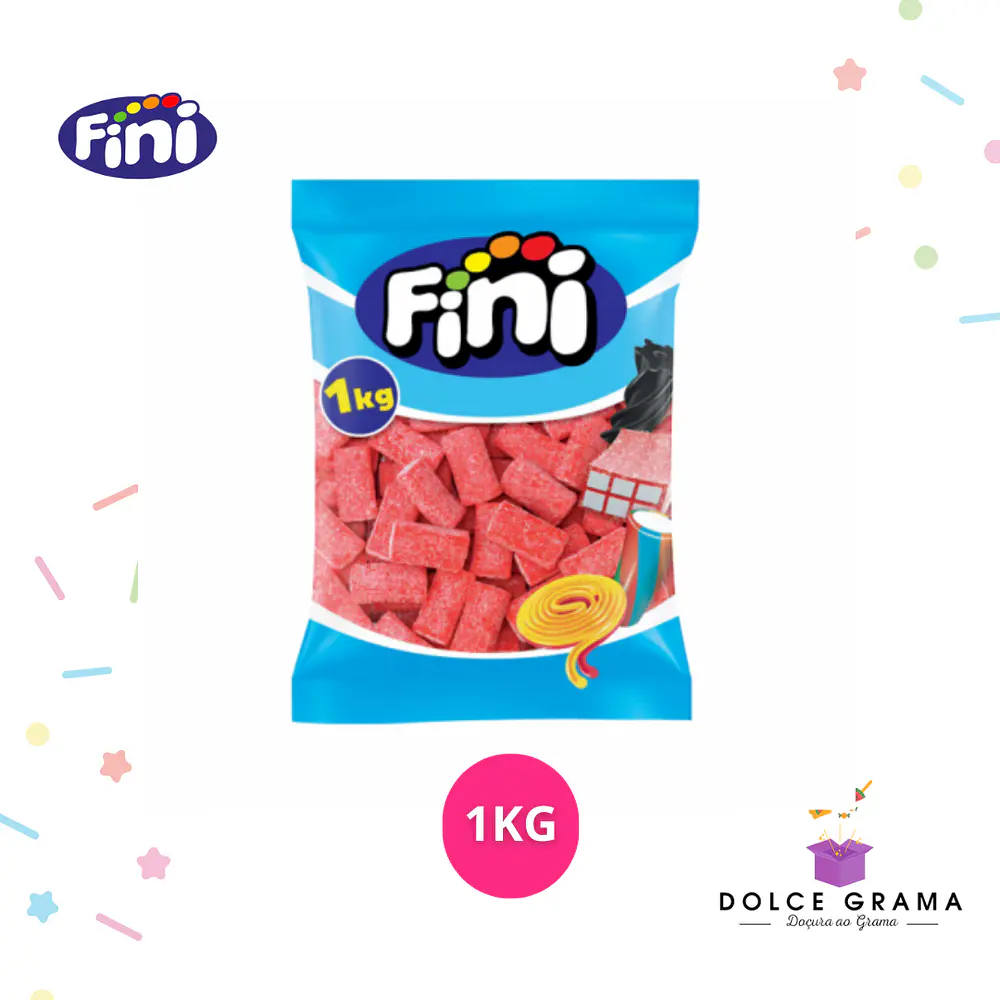 Tijolos Morango Ácidos Fini 1 Kg